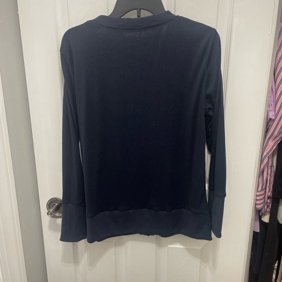 Navy Button-Down Women's Shirt - Picture 14 of 14